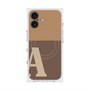 プレミアムスクエアケース with MagSafe［ オリジナル - initial two tone - A brown ］