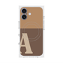 プレミアムスクエアケース with MagSafe［ オリジナル - initial two tone - A brown ］