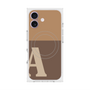 プレミアムスクエアケース with MagSafe［ オリジナル - initial two tone - A brown ］