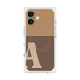 プレミアムスクエアケース with MagSafe［ オリジナル - initial two tone - A brown ］