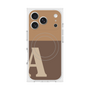 プレミアムスクエアケース with MagSafe［ オリジナル - initial two tone - A brown ］