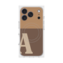 プレミアムスクエアケース with MagSafe［ オリジナル - initial two tone - A brown ］