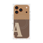 プレミアムスクエアケース with MagSafe［ オリジナル - initial two tone - A brown ］