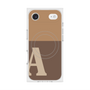プレミアムスクエアケース with MagSafe［ オリジナル - initial two tone - A brown ］