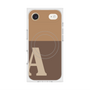 プレミアムスクエアケース with MagSafe［ オリジナル - initial two tone - A brown ］