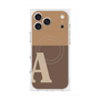 プレミアムスクエアケース with MagSafe［ オリジナル - initial two tone - A brown ］