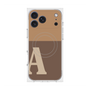 プレミアムスクエアケース with MagSafe［ オリジナル - initial two tone - A brown ］