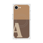 プレミアムスクエアケース with MagSafe［ オリジナル - initial two tone - A brown ］