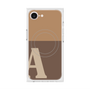 プレミアムスクエアケース with MagSafe［ オリジナル - initial two tone - A brown ］