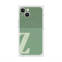 プレミアムスクエアケース with MagSafe［ オリジナル - initial two tone - Z green ］