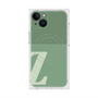 プレミアムスクエアケース with MagSafe［ オリジナル - initial two tone - Z green ］
