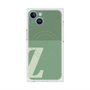 プレミアムスクエアケース with MagSafe［ オリジナル - initial two tone - Z green ］