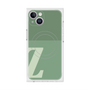 プレミアムスクエアケース with MagSafe［ オリジナル - initial two tone - Z green ］