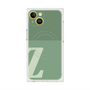 プレミアムスクエアケース with MagSafe［ オリジナル - initial two tone - Z green ］