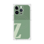 プレミアムスクエアケース with MagSafe［ オリジナル - initial two tone - Z green ］