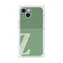 プレミアムスクエアケース with MagSafe［ オリジナル - initial two tone - Z green ］