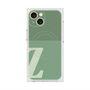 プレミアムスクエアケース with MagSafe［ オリジナル - initial two tone - Z green ］