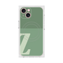 プレミアムスクエアケース with MagSafe［ オリジナル - initial two tone - Z green ］