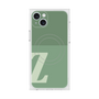 プレミアムスクエアケース with MagSafe［ オリジナル - initial two tone - Z green ］