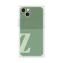 プレミアムスクエアケース with MagSafe［ オリジナル - initial two tone - Z green ］