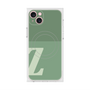 プレミアムスクエアケース with MagSafe［ オリジナル - initial two tone - Z green ］