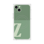 プレミアムスクエアケース with MagSafe［ オリジナル - initial two tone - Z green ］