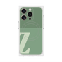 プレミアムスクエアケース with MagSafe［ オリジナル - initial two tone - Z green ］