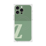 プレミアムスクエアケース with MagSafe［ オリジナル - initial two tone - Z green ］