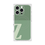 プレミアムスクエアケース with MagSafe［ オリジナル - initial two tone - Z green ］