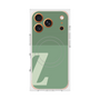 プレミアムスクエアケース with MagSafe［ オリジナル - initial two tone - Z green ］