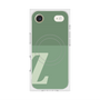 プレミアムスクエアケース with MagSafe［ オリジナル - initial two tone - Z green ］