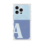 プレミアムスクエアケース with MagSafe［ オリジナル - initial two tone - A blue ］
