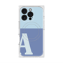 プレミアムスクエアケース with MagSafe［ オリジナル - initial two tone - A blue ］