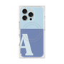 プレミアムスクエアケース with MagSafe［ オリジナル - initial two tone - A blue ］