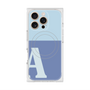 プレミアムスクエアケース with MagSafe［ オリジナル - initial two tone - A blue ］