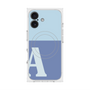 プレミアムスクエアケース with MagSafe［ オリジナル - initial two tone - A blue ］