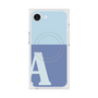 プレミアムスクエアケース with MagSafe［ オリジナル - initial two tone - A blue ］