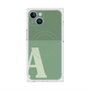 プレミアムスクエアケース with MagSafe［ オリジナル - initial two tone - A green ］
