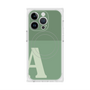 プレミアムスクエアケース with MagSafe［ オリジナル - initial two tone - A green ］