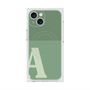 プレミアムスクエアケース with MagSafe［ オリジナル - initial two tone - A green ］