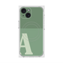 プレミアムスクエアケース with MagSafe［ オリジナル - initial two tone - A green ］