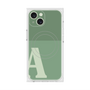 プレミアムスクエアケース with MagSafe［ オリジナル - initial two tone - A green ］