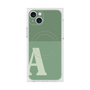 プレミアムスクエアケース with MagSafe［ オリジナル - initial two tone - A green ］
