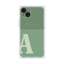 プレミアムスクエアケース with MagSafe［ オリジナル - initial two tone - A green ］