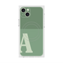 プレミアムスクエアケース with MagSafe［ オリジナル - initial two tone - A green ］