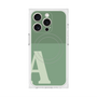 プレミアムスクエアケース with MagSafe［ オリジナル - initial two tone - A green ］