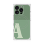 プレミアムスクエアケース with MagSafe［ オリジナル - initial two tone - A green ］
