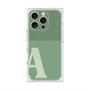 プレミアムスクエアケース with MagSafe［ オリジナル - initial two tone - A green ］