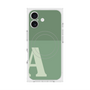 プレミアムスクエアケース with MagSafe［ オリジナル - initial two tone - A green ］