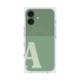 プレミアムスクエアケース with MagSafe［ オリジナル - initial two tone - A green ］